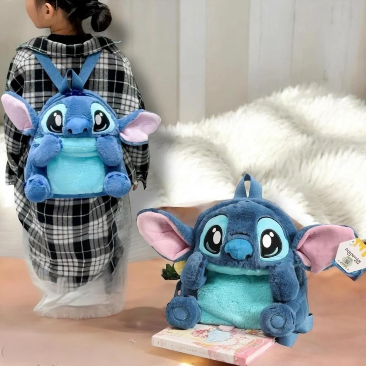 Plišani Labubu i Stitch Rančevi/Torbice