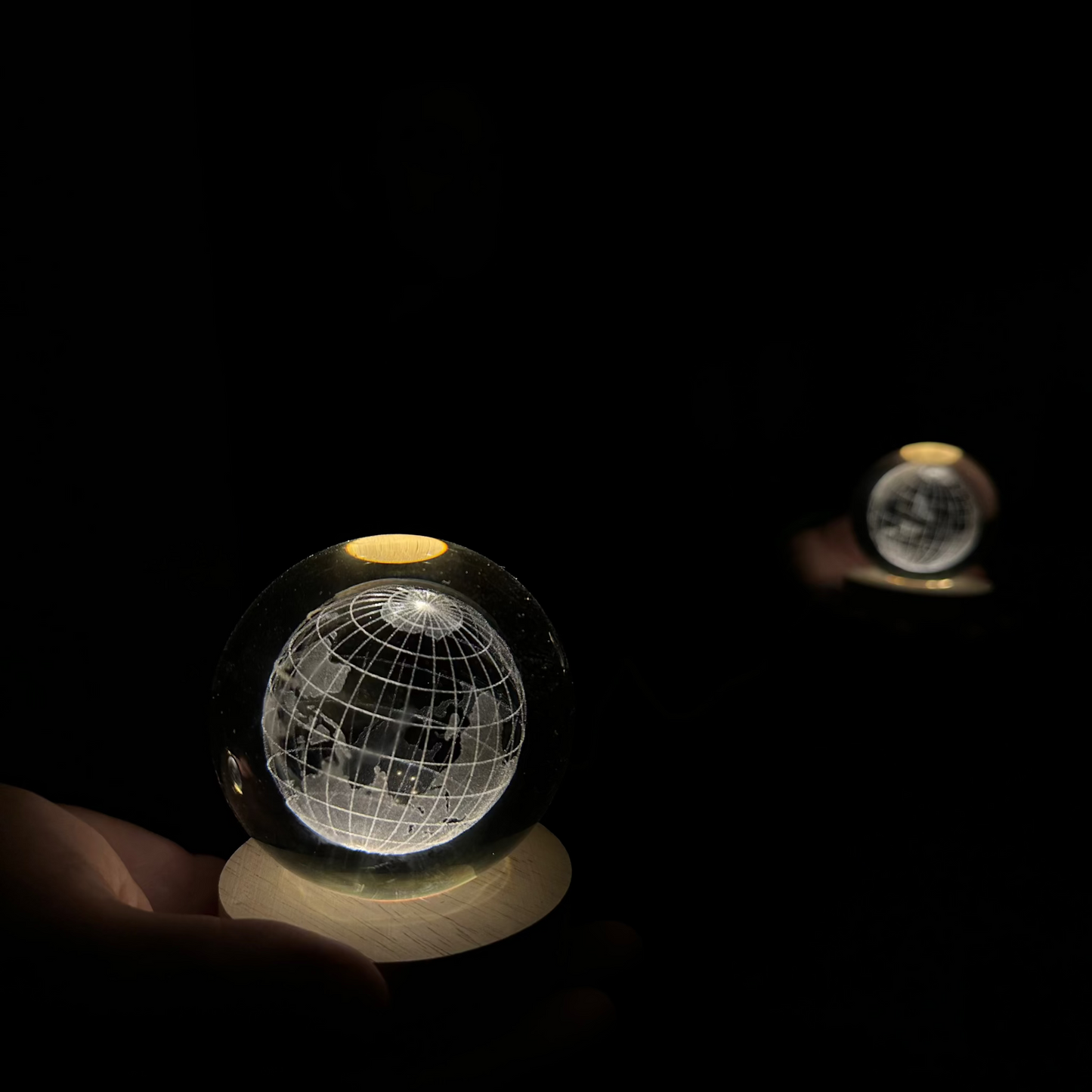 3D Kristalna Lopta -  Lampa