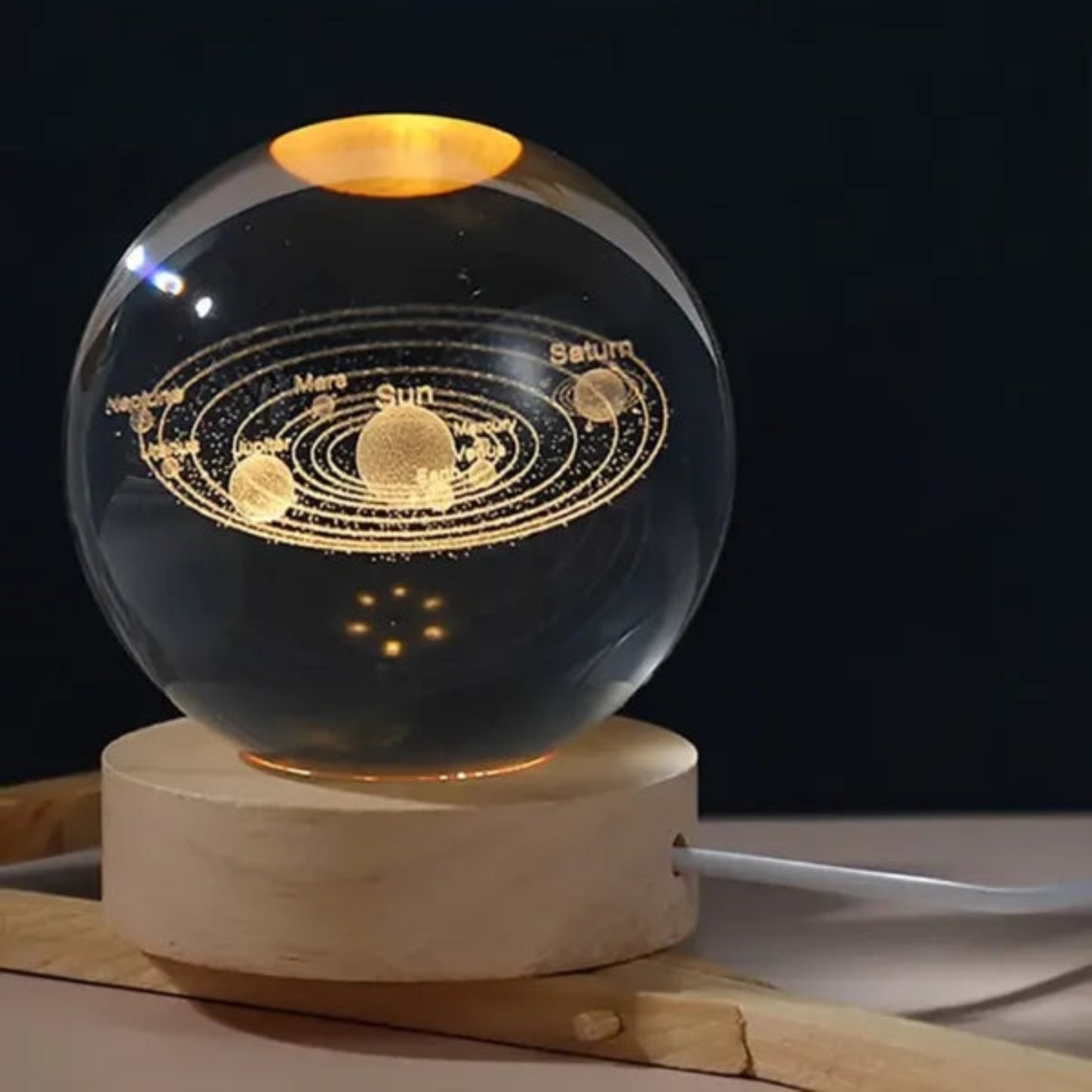 3D Kristalna Lopta - Lampa