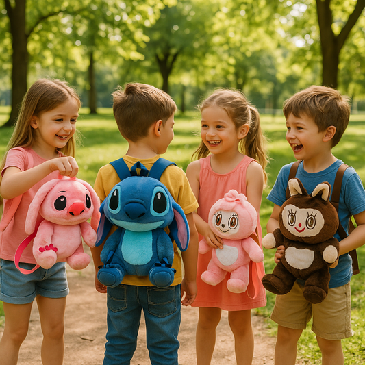 Plišani Labubu i Stitch Rančevi/Torbice