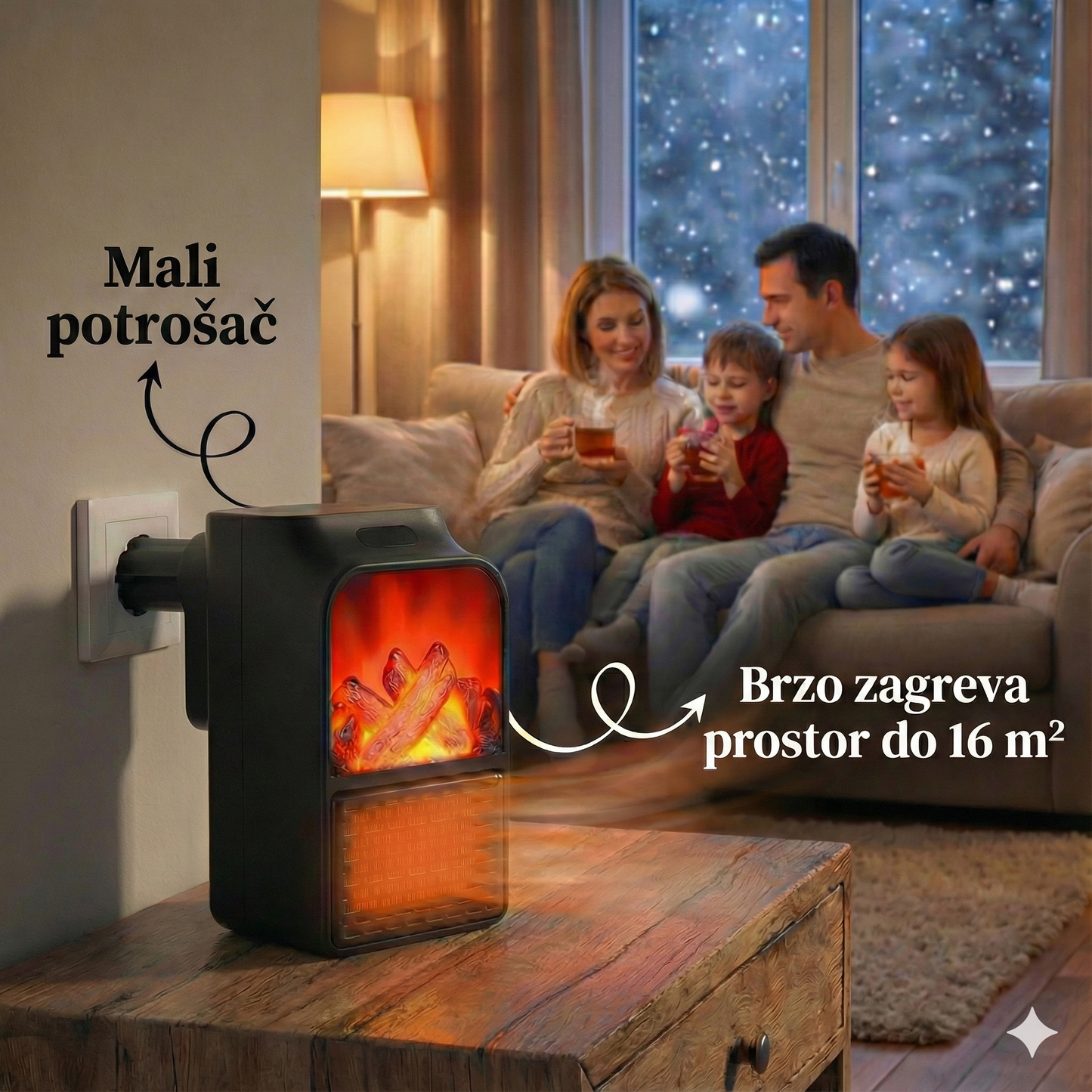 MINI Kamin Grejalica