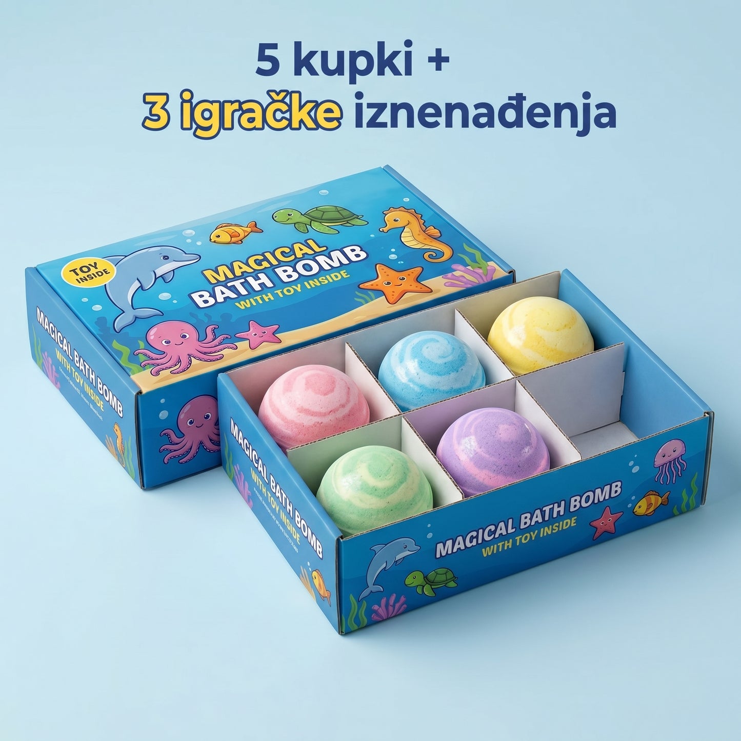 Magična bomba za kupanje sa igračkom