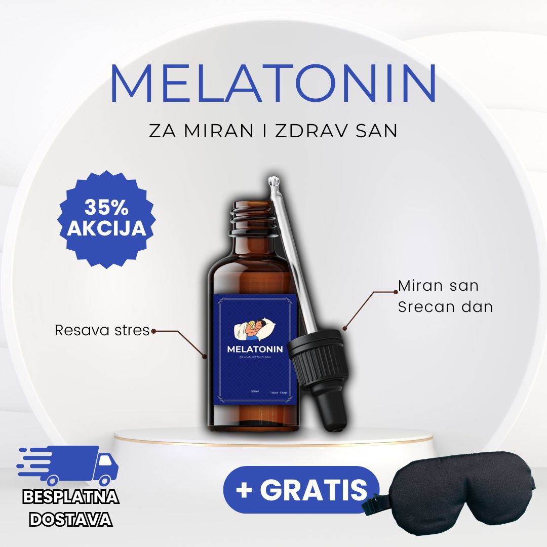 Melatonin Kapi + GRATIS Maska Za Spavanje